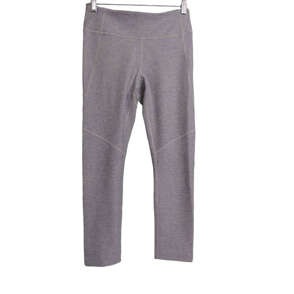 Outdoor Voices Leggings Gray Periwinkle Mid Rise Stretch Full Length Pocket M - Picture 1 of 9